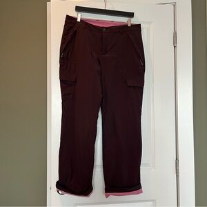 Eddie Bauer Women's Pink Fleece-Lined Pants